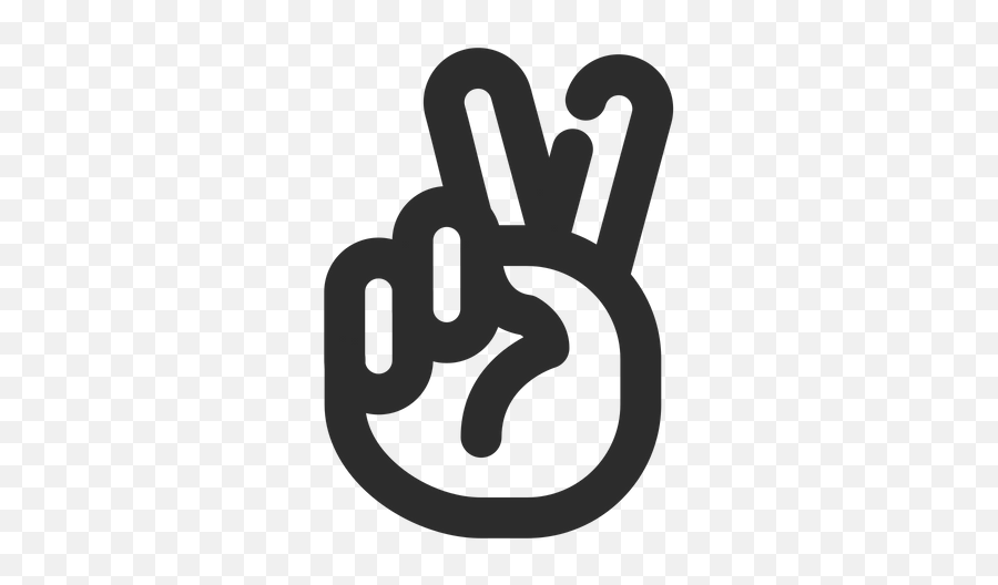 Free Victory Hand Line Icon - Available In Svg Png Eps Ai Language,Hand Waving Icon