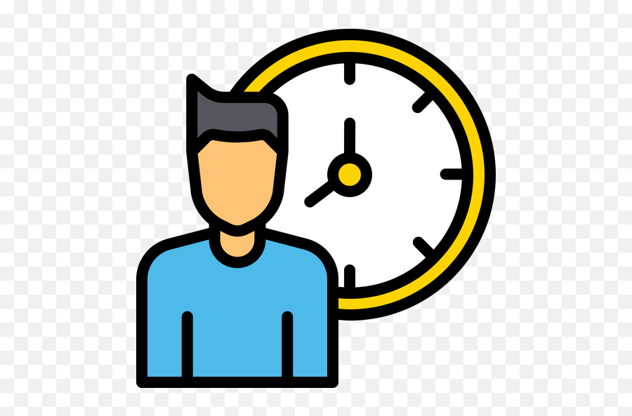 Free Employee Working Hour Colored Outline Icon - Available Employee Working Hours Icon Png,Hours Icon Png