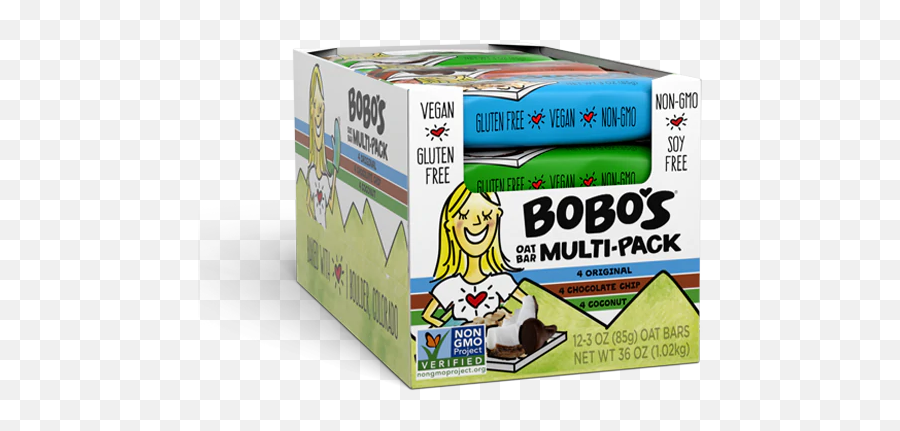 Chocolate Chip Oat Bar Bobou0027s - Gmo Free Verified Png,No Cardboard Icon Youtube