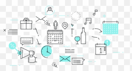 Events Icon - Download in Flat Style Vertical png
