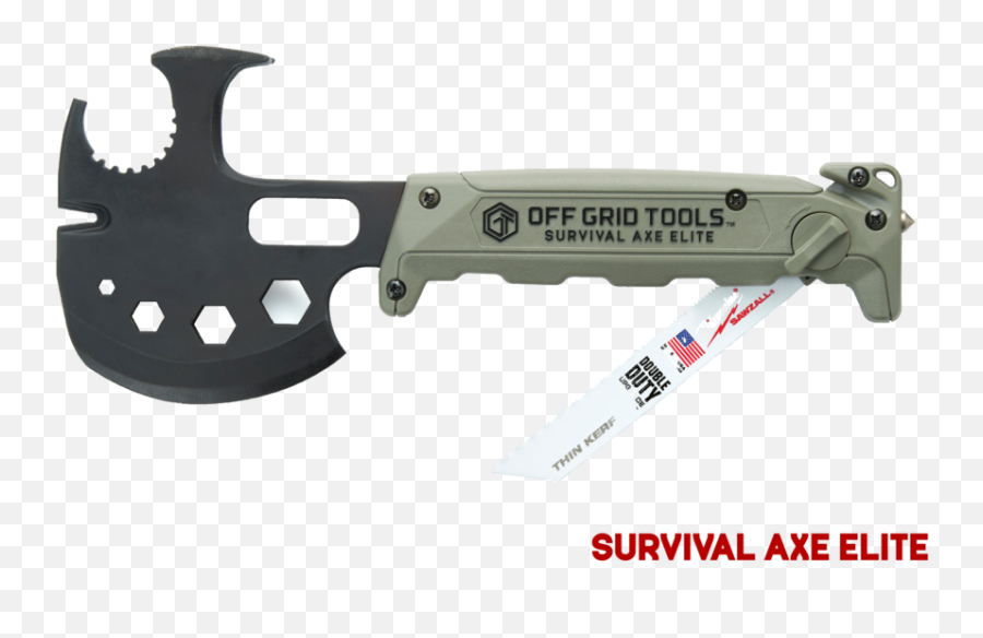 Survival Axe Elite U2014 Off Grid Tools Pro - Off Grid Tools Survival Axe Png,Hatchet Png