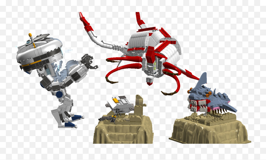 Lego Ideas - Subnautica Reaper Leviathan Attack Subnautica Lego Reaper Leviathan Png,Subnautica Png