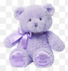 The Purple Teddy Bear A Christmas Story Gund Stuffed - Teddy Bear Doll Png,Gummy Bear Png