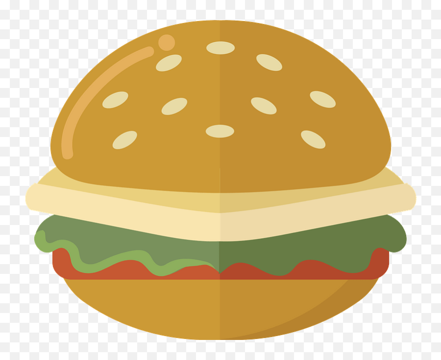 Burger Clipart Free Download Transparent Png Creazilla - Hamburger Bun,Burger Vector Icon