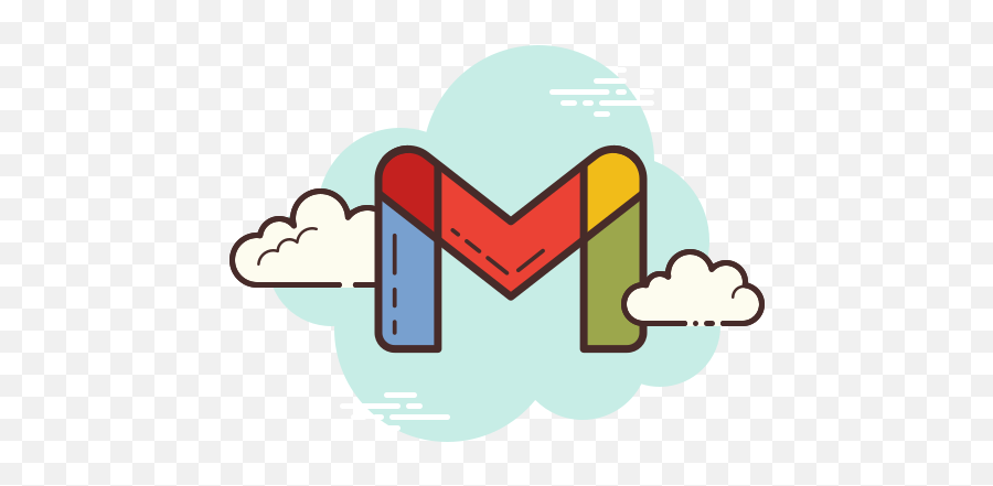 Gmail Icon In Cloud Style - Gmail Icon Clouds Png,Gmail Icon Picture