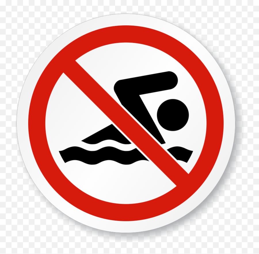 Iso No Swimming - Sewage Treatment Plant Signage Png,Swimming Png