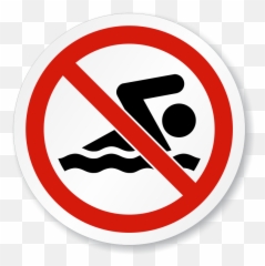 Iso No Swimming - Sewage Treatment Plant Signage Png,Swimming Png
