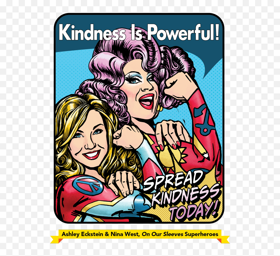 Be A Kindness Superhero - On Our Sleeves Hair Design Png,Superhero Icon Posters