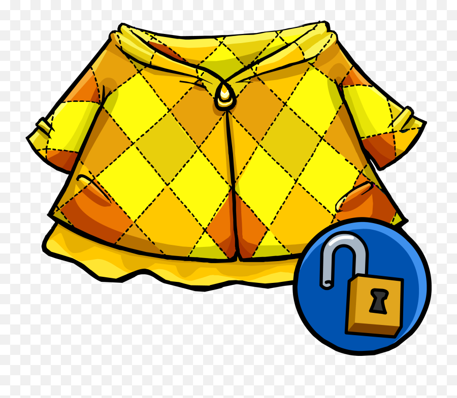 Golden Quilted Coat Club Penguin Wiki Fandom - Traditional Png,Quilt Icon