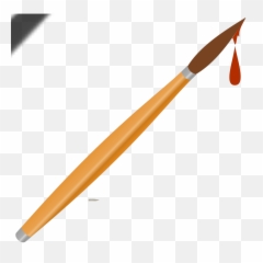 Paint Brush 2 Image Transparent - Dripping png
