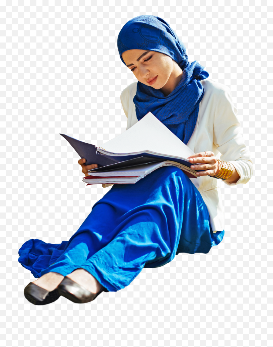 Teenager Woman Student Sitting Arab Ethnic Fashion - Sitting Arab People Cut Out Png,Woman Sitting Png