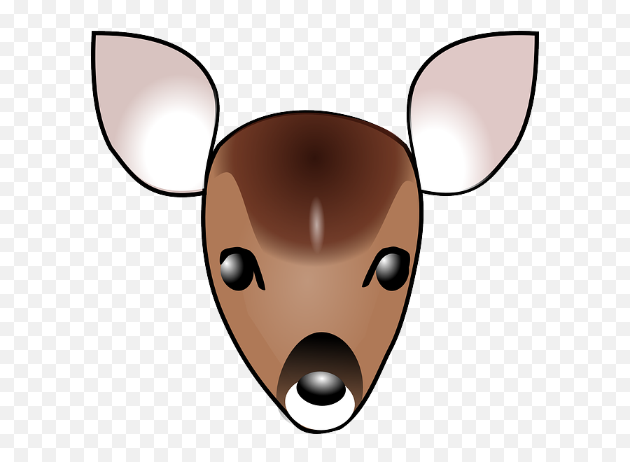 Head Face Cartoon Deer - Doe Head Cartoon Png,Deer Head Png