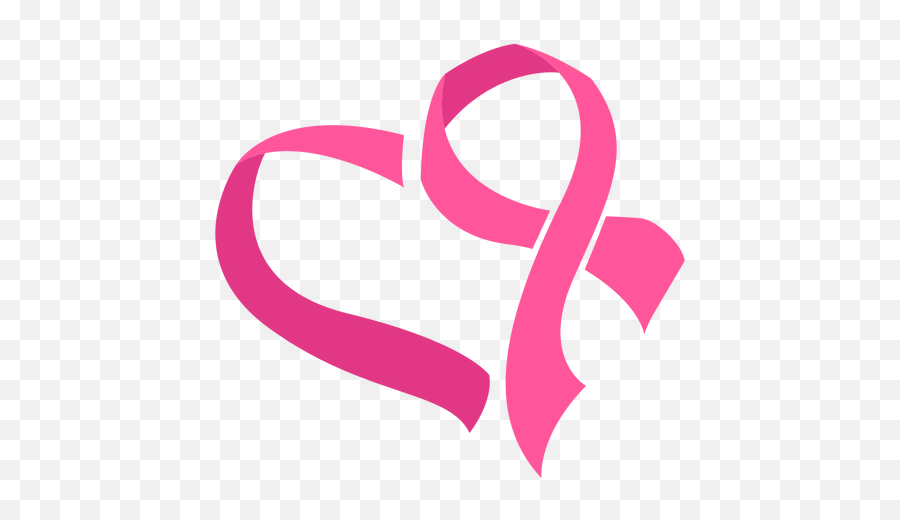 Breast Cancer Ribbon Heart Symbol - Breast Cancer Heart Ribbon Png,Cancer Logos