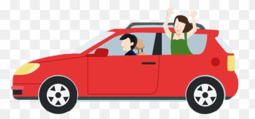Download Dangers Of Teen Driving - Car With Passenger Cartoon png