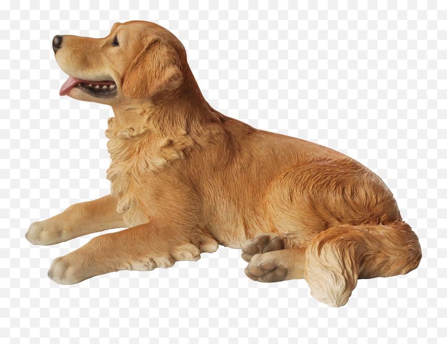 Download Vivid Arts Resin Lying Golden - Golden Retriever Transparent Background Png,Golden Retriever Transparent Background