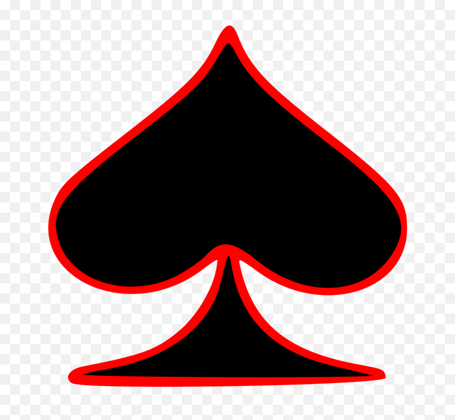 Ace Of Spades Card Png - Red And Black Spade,Ace Of Spades Card Png
