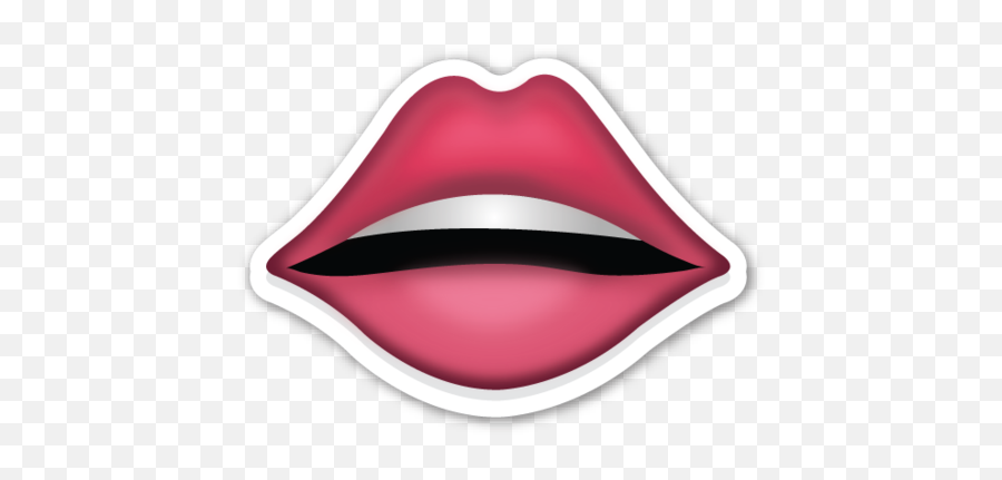 Pin - Mouth Emoji Png,Lipstick Emoji Png