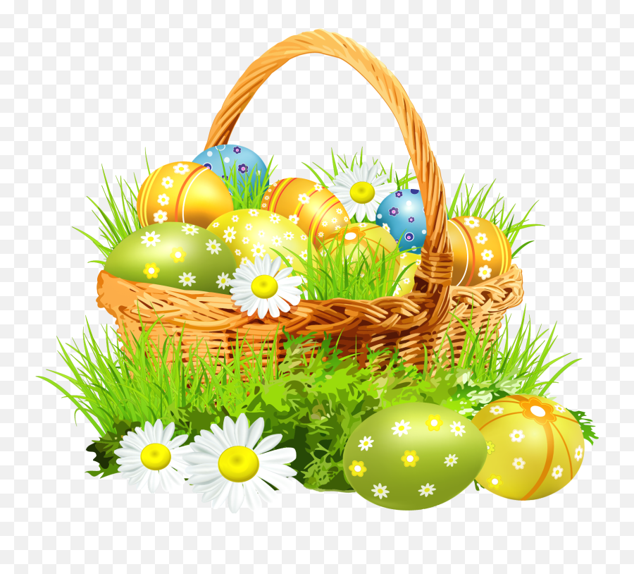 Easter Basket Bunny Png Picture All - Easter Basket Png,White Bunny Png