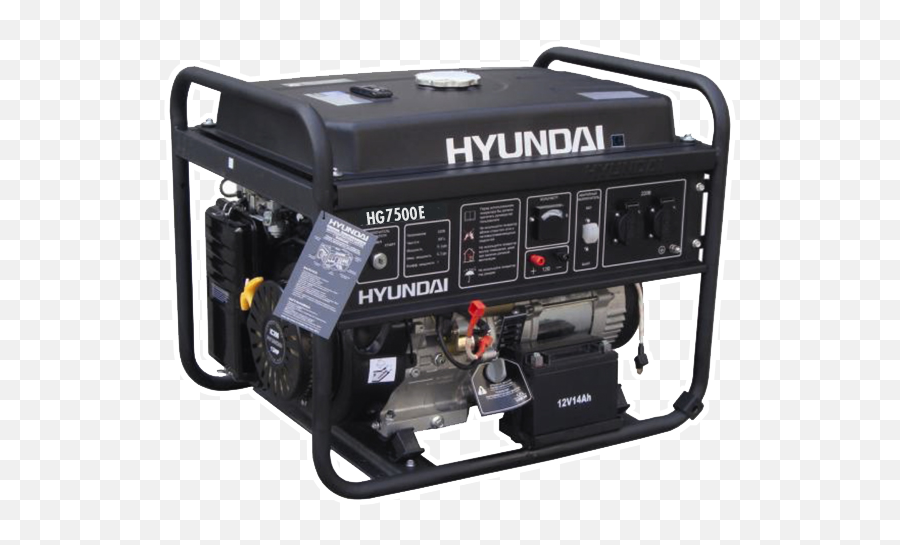 Hyundai Power Equipment Hg7500e - Open Frame Petrol Png,Png Generator