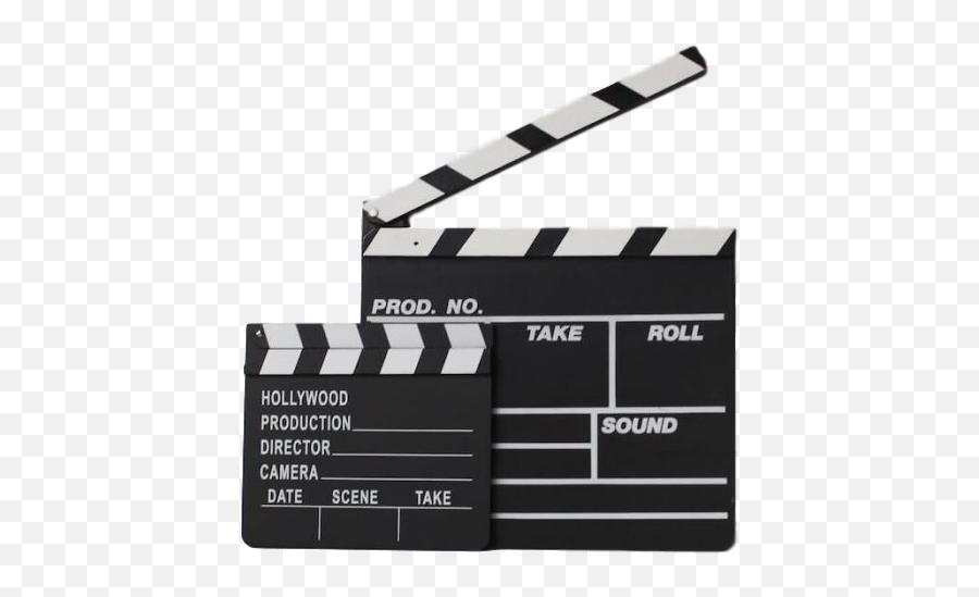 Download Hollywood Clap Board Sm - Movie Stuff Png Image Clapper Board,Clapping Emoji Png