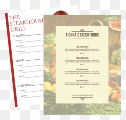 Make Appealing Menus - Venngage Online Menu Maker Make Menu Card Png,Menu Png