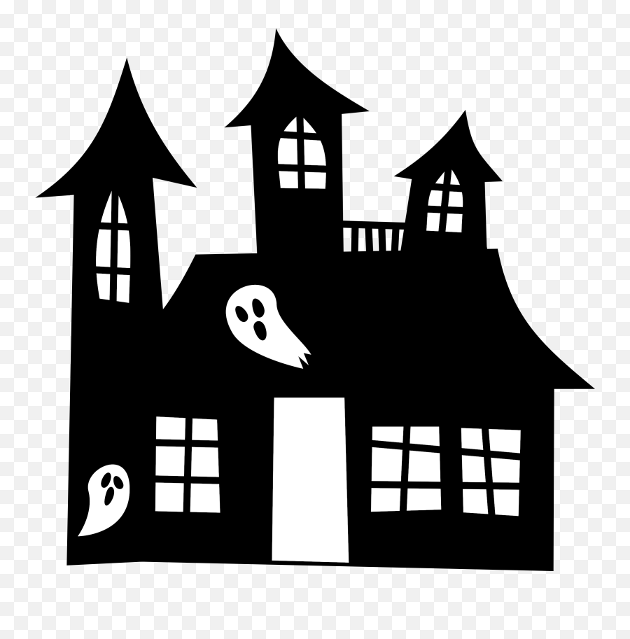 Library Of Ghost House Clipart Transparent Download Png - Haunted House Clip Art,Ghost Clipart Transparent Background