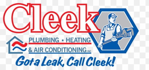 Cleek Plumbing Heating U0026 Air Conditioning Inc - Graphic Design Png,Plumbing Logos