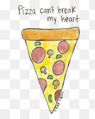 Transparent - ish Tumblr Pizza Love Quotes png