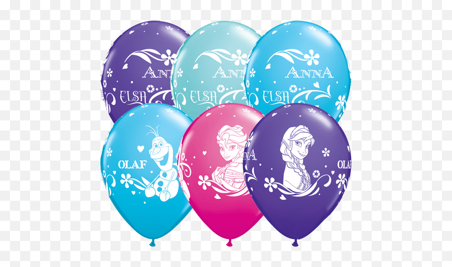 11 Anna Elsa U0026 Olaf Disney Frozen Latex Balloons X 25 - Elsa Anna Balloon Png,Anna Frozen Png