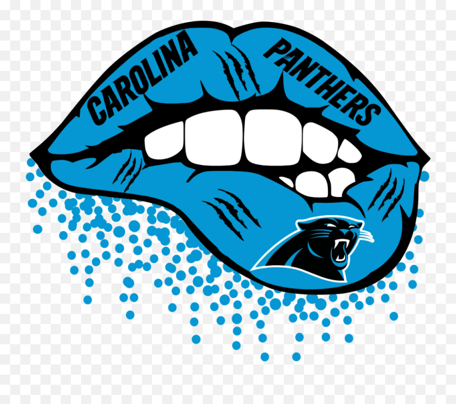 Carolina Panthers Svg Nfl Football - Kansas City Chiefs Lips Svg Png,Carolina Panthers Logo Png