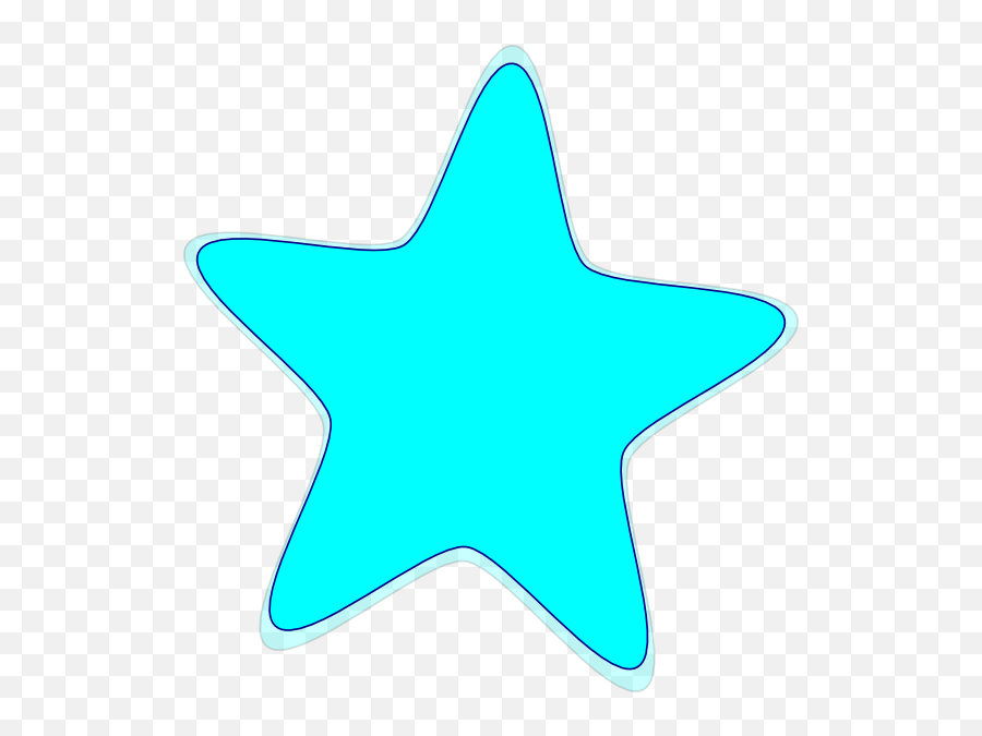 Bright Neon Blue Star Clip Art - Neon Stars Clip Art Png,Blue Stars Png