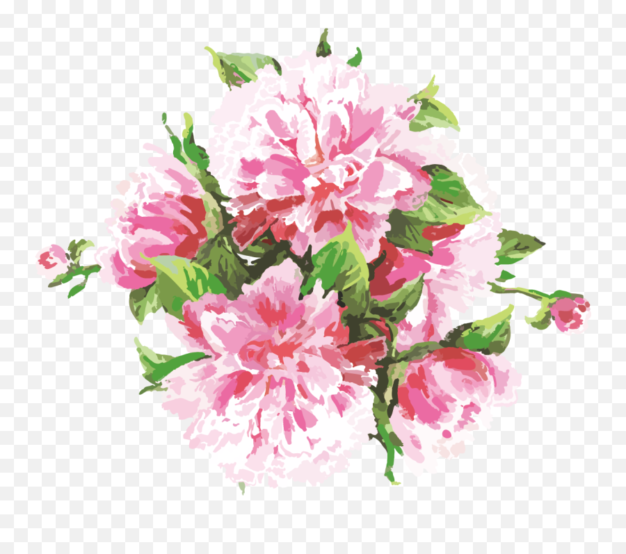 Ink Flower Vector Png Download - Portable Network Graphics,Flower Vector Png