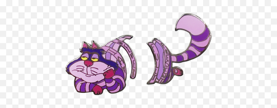 Download Cheshire Cat Pin Set - Cartoon Png,Cheshire Cat Png
