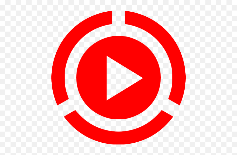 Red Video Play 2 Icon - Play Icon Pink Png,Video Play Png