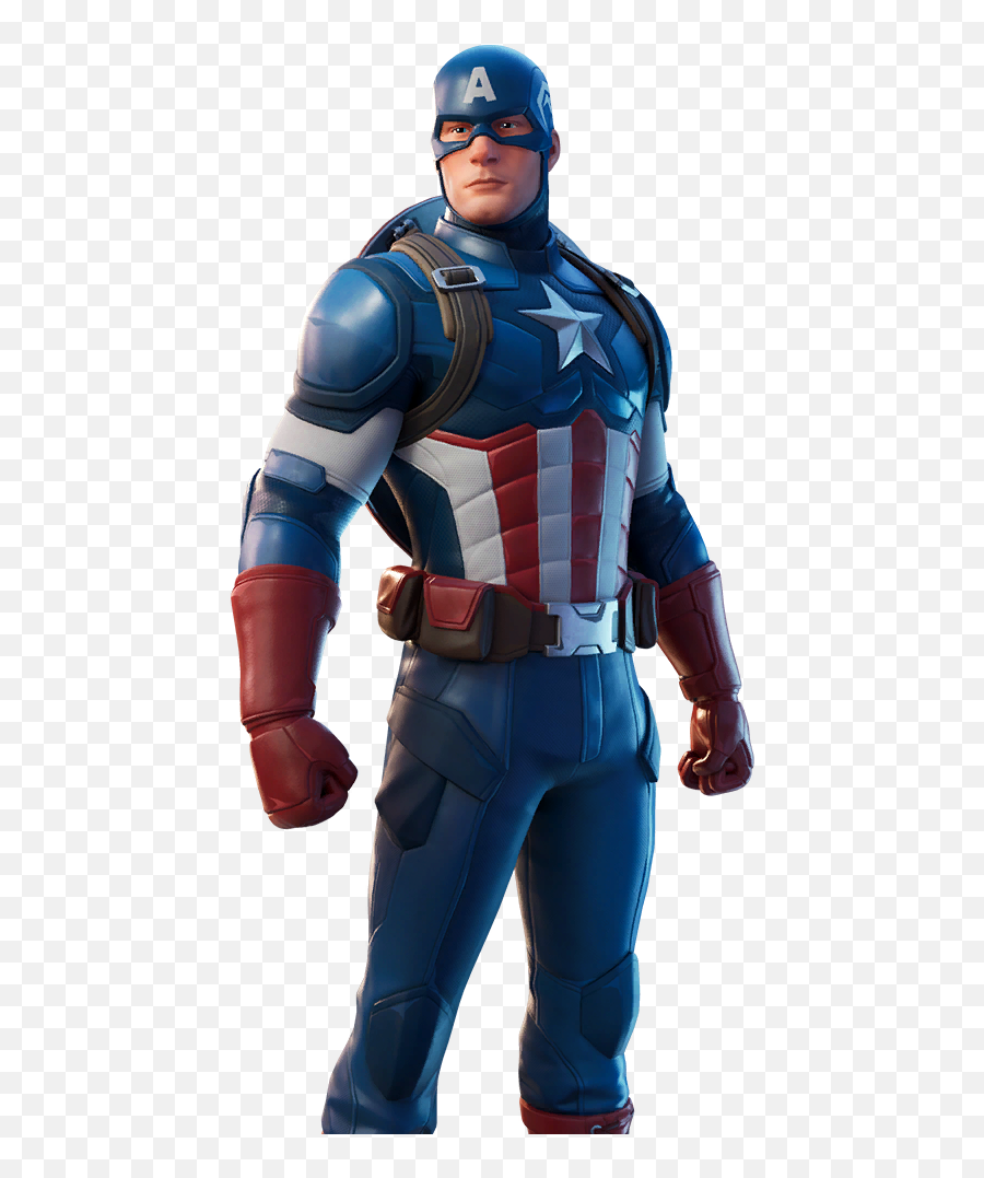 Fortnite Captain America Skin - Fortnite Captain America Png,Captain Png