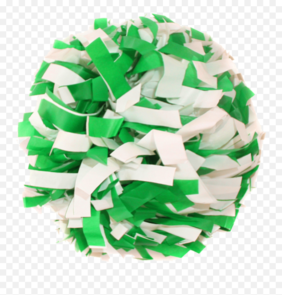 Plastic White And Kelly Green 6 Pom - Construction Paper Png,Pom Pom Png
