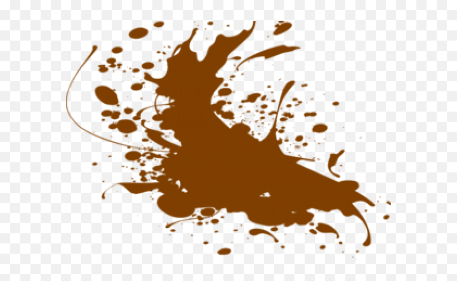 Download Hd Dirt Clipart Smudge - Brown Paint Splash Png,Smudge Png