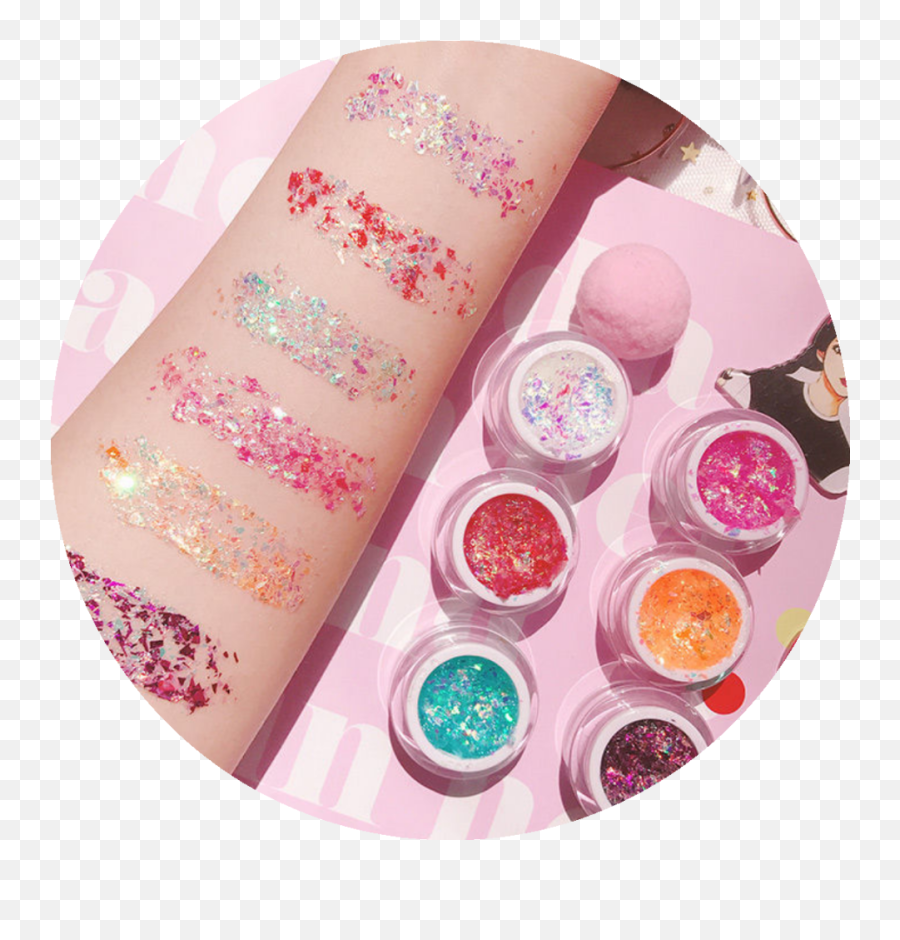 Chimi Face Makeup Sequins Glitter Various Designs - Nail Polish Png,Sequins Png