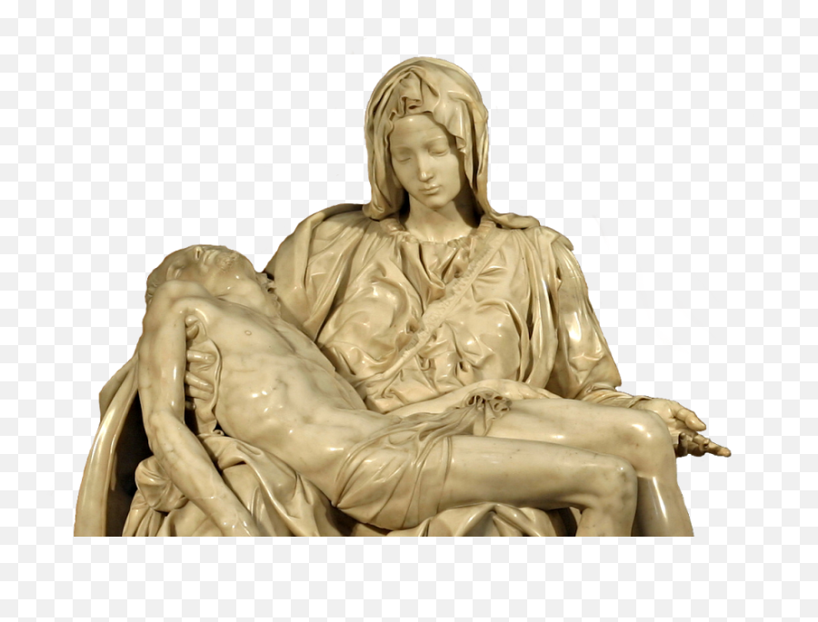 Pieta Drawing Michelangelo Transparent - Jesus In Lap Png,Michelangelo Png