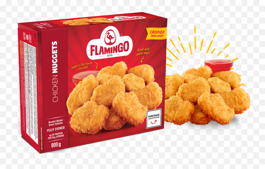 Chicken Nuggets - Flamingo Chicken Nuggets Png,Chicken Nugget Png