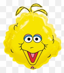 Big Bird Cartoon Face Template - Sesame Street Png
