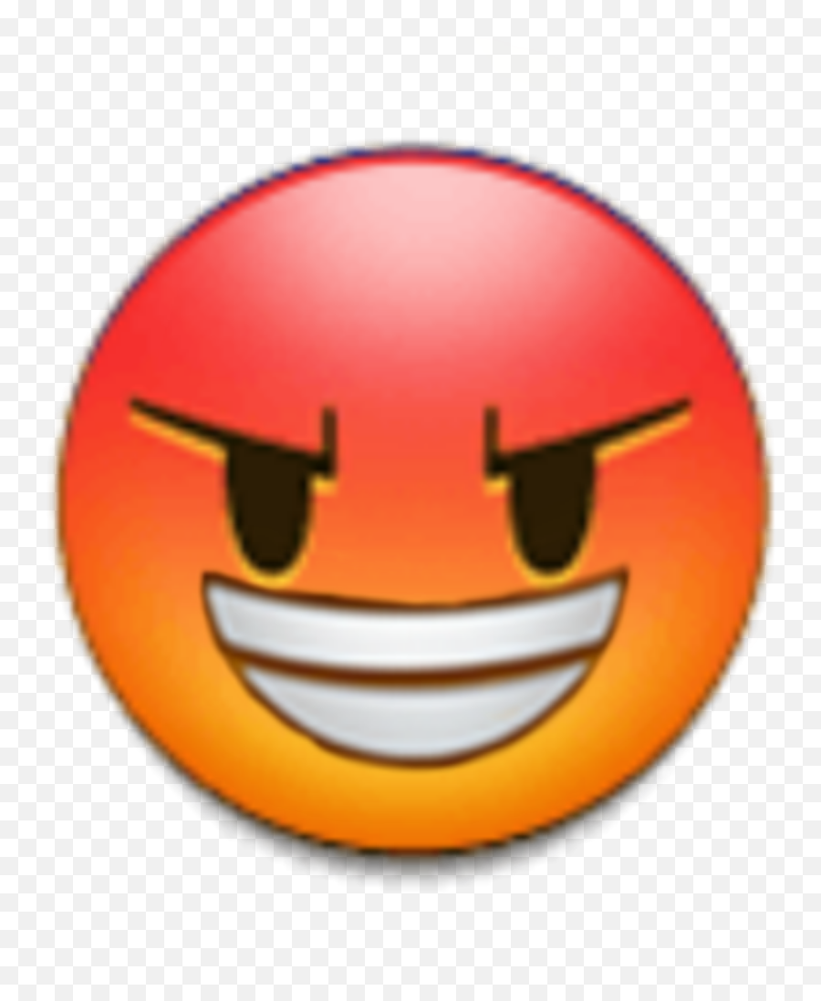 Angry Evil Smile Laugh Emoji Sticker By E - Happy Png,Evil Smile Png