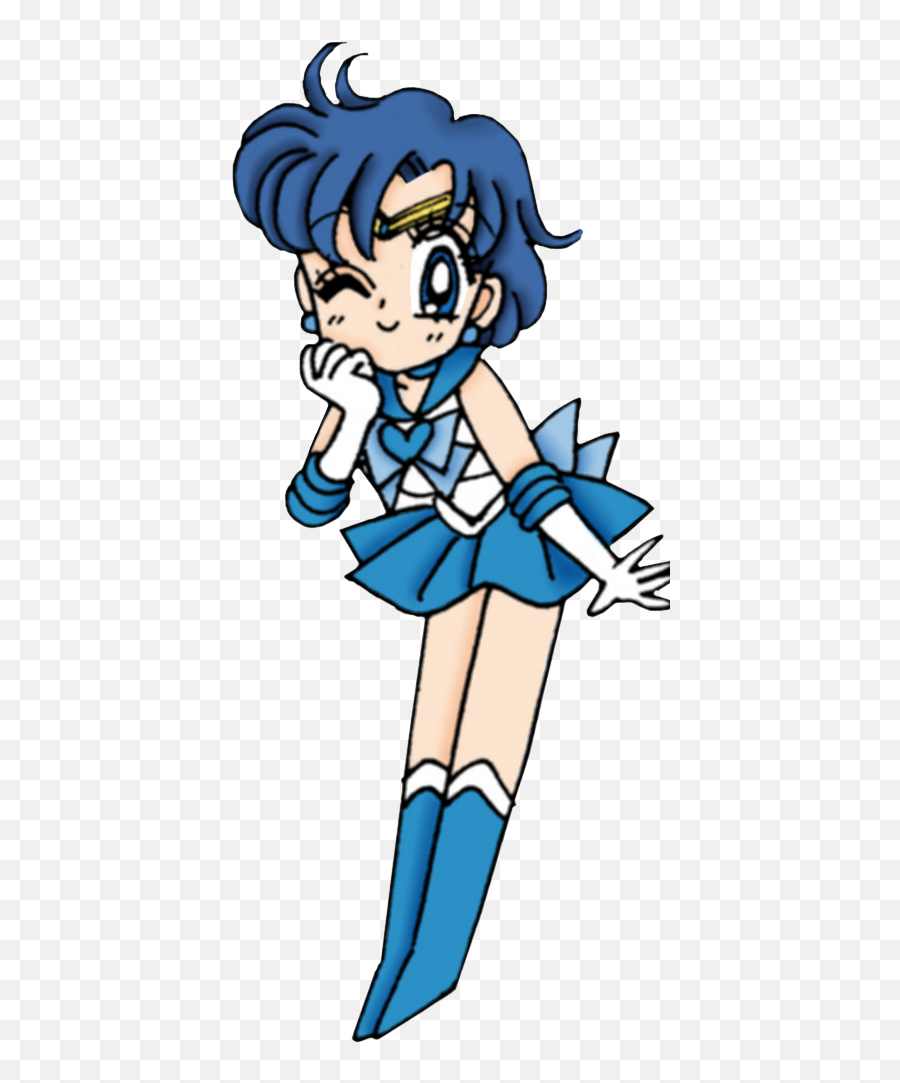 Transparent Sailor Mercury Scan By Miss Dream - Sailor Fictional Character Png,Sailor Png