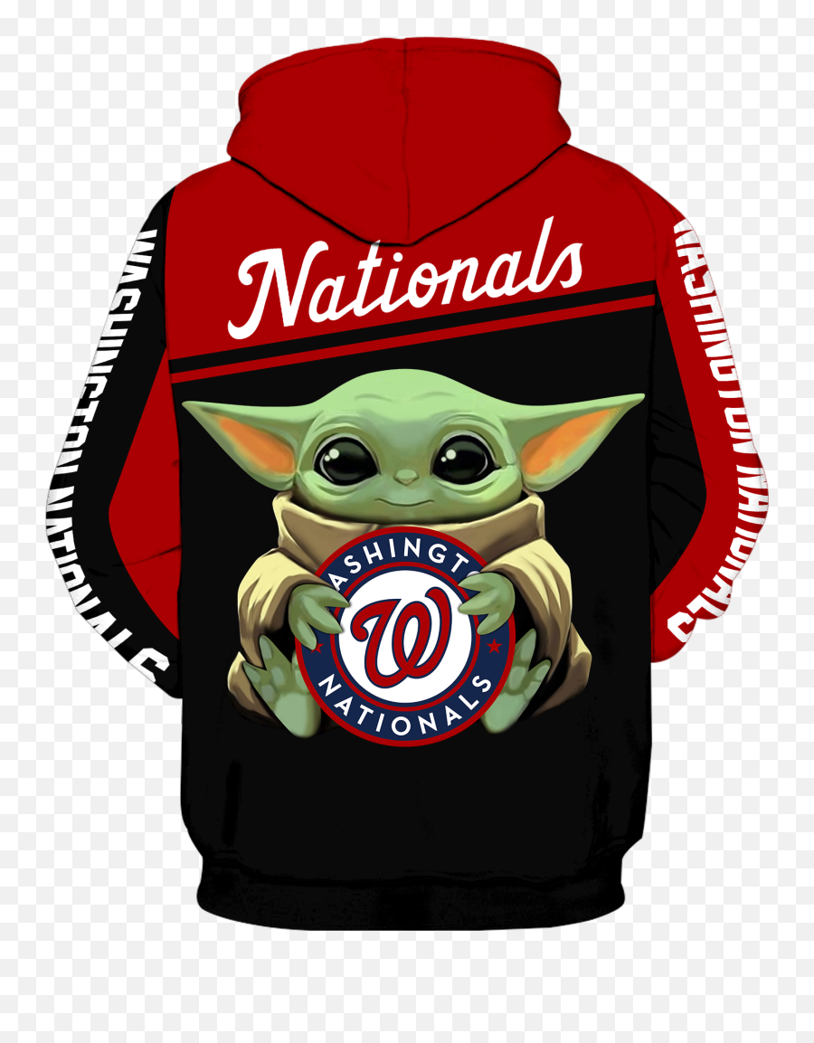 Washington Nationals Baby Yoda New Full All Over Print K1285 - Naruto Hoodie Jiraiya And Naruto Png,Washington Nationals Logo Png