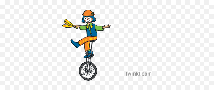 Unicycle Clown Entertainer Person - Street Unicycling Png,Unicycle Png
