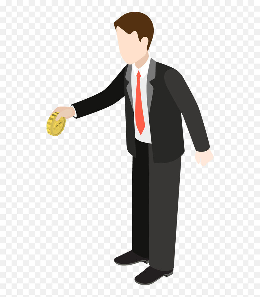 Cartoon Businessman Holding Gold Coin Free Stock Photos - Cartoon Holding Gold Coin Png,Gold Coin Png