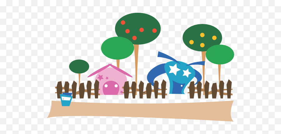 Cartoon Village Clip Art - Cartoon Houses In The Trees Line Drawing Png,Village Png