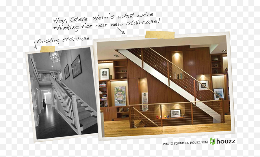 Staircase By Steve Gray Renovations - Escalier Interieur Stairs Png,Steve Buscemi Png