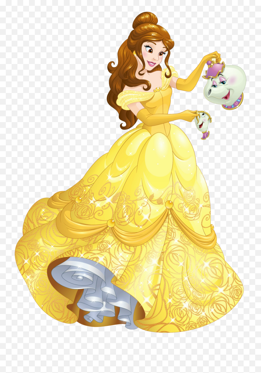 Belle With Mrs Potts Transparent Png - Belle With Mrs Potts And Chip,Bella Png
