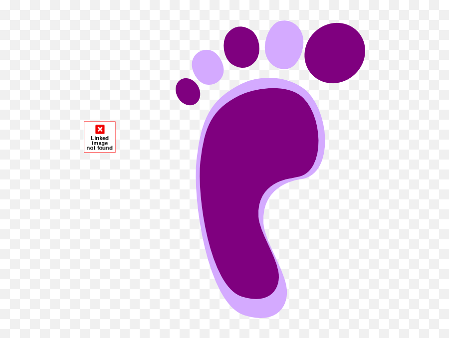 Download Hd Colored Footprints Cliparts - Purple Footprints Farm Clipart Png,Baby Footprint Png